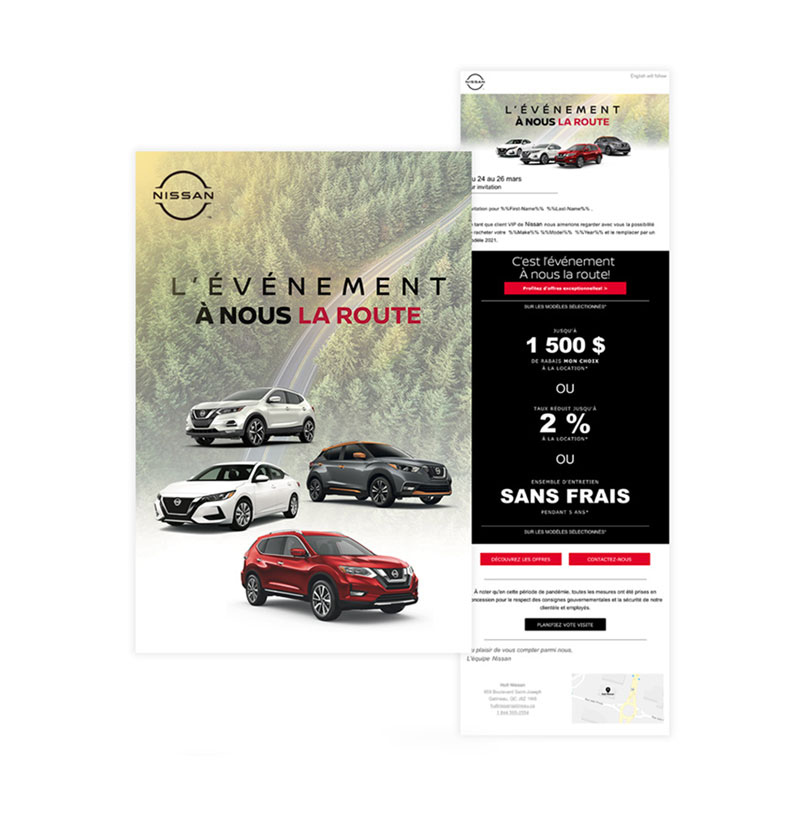 vente privée automobile publicité numérique